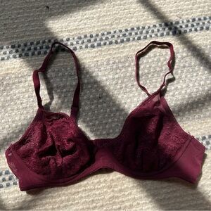 Burgundy Lace Xhilaration Bralette